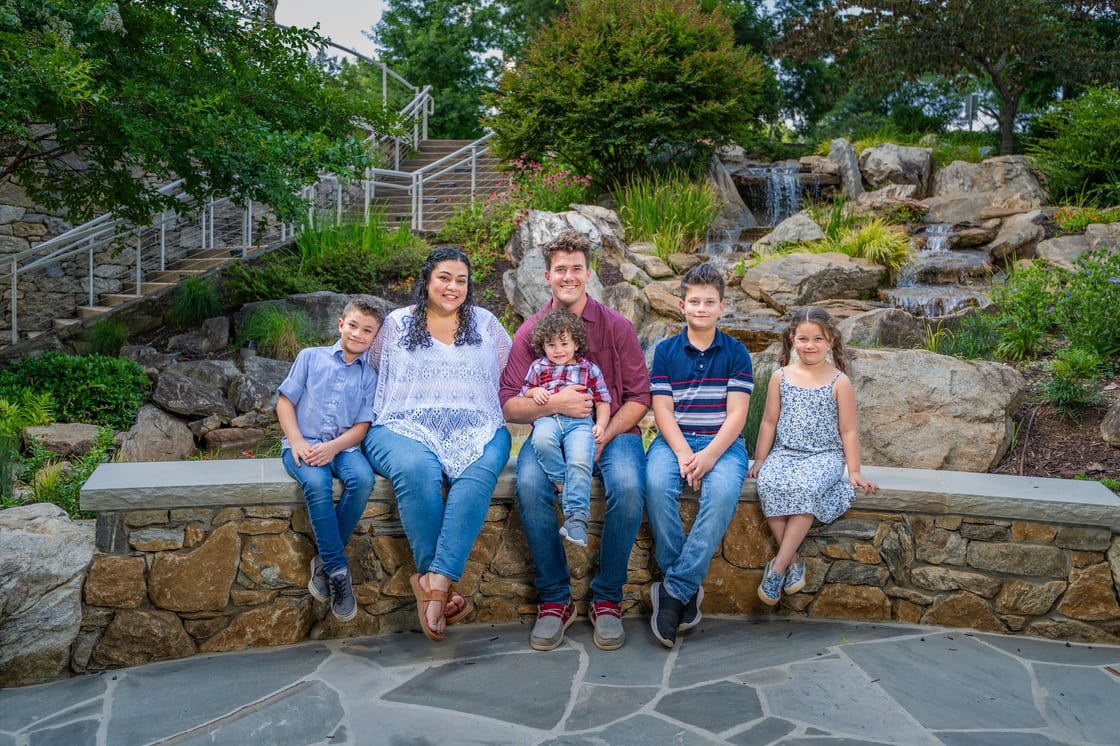 Nathan, Stephanie, and their four children